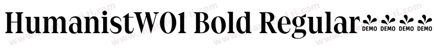HumanistW01 Bold Regular字体转换